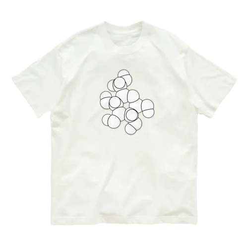 グルコースの化学構造式 オーガニックコットンTシャツ