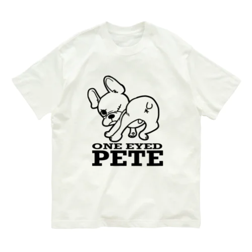 片目のピートくん Organic Cotton T-Shirt