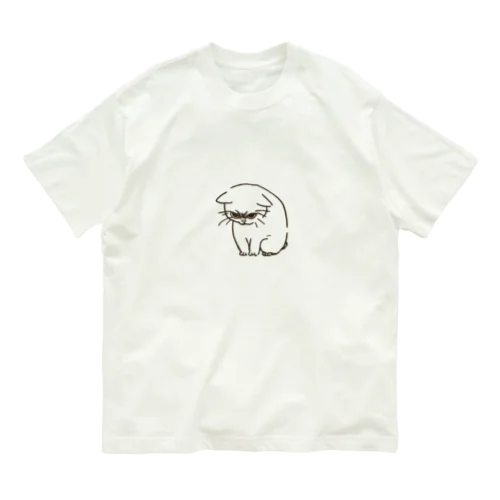 ブチギレにゃんこ オーガニックコットンTシャツ