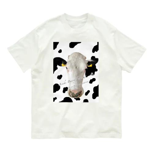 まるちゃん(社名入りWBホルスタイン牛柄ver.) Organic Cotton T-Shirt