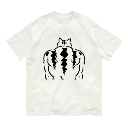 背筋猫 オーガニックコットンTシャツ