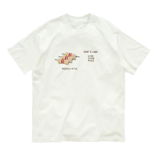 ohm`s  law. オーガニックコットンTシャツ