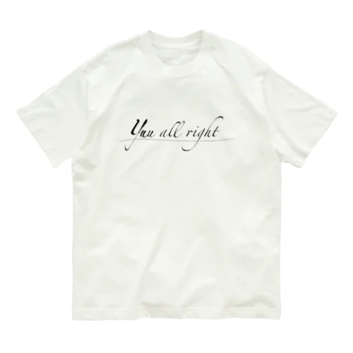 ロゴTシャツシリーズ/yuu all right Organic Cotton T-Shirt