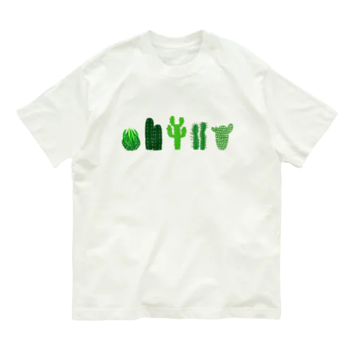 サボテン♥多肉ちゃん♥観葉植物♥ Organic Cotton T-Shirt