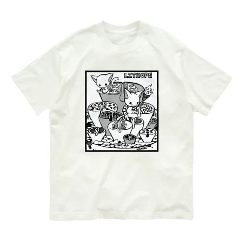 Shadow cat(リトープス) オーガニックコットンTシャツ