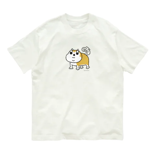 しっぽ振りふり柴犬かフゥちゃん オーガニックコットンTシャツ