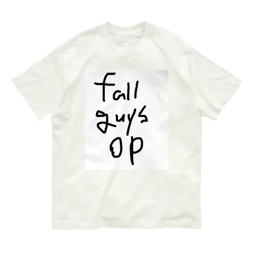 oppa division fallguys部門　公式グッズ オーガニックコットンTシャツ