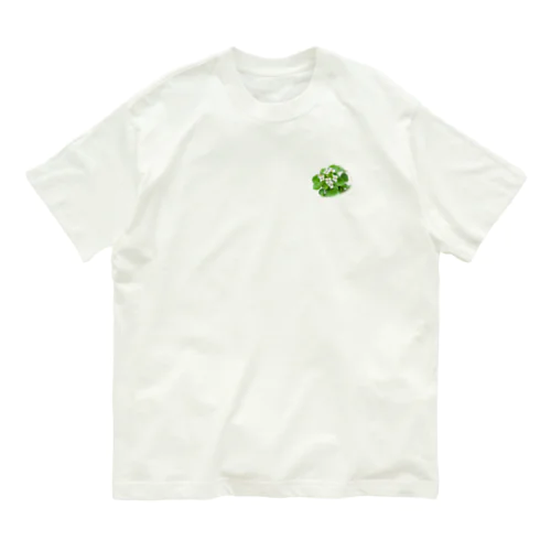 クレソンのお花 Organic Cotton T-Shirt