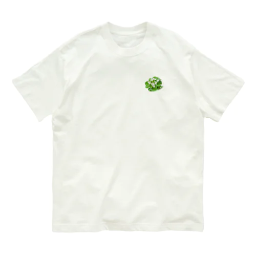 クレソンのお花 オーガニックコットンTシャツ