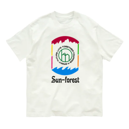 虹色sun-forest Organic Cotton T-Shirt