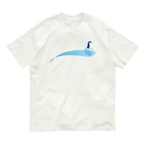 氷とペンギン（1羽） Organic Cotton T-Shirt