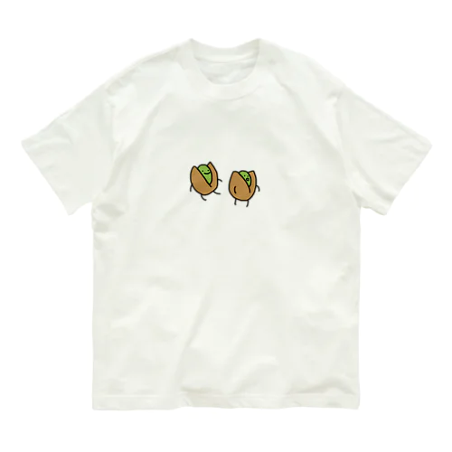 ピスタチオ オーガニックコットンTシャツ