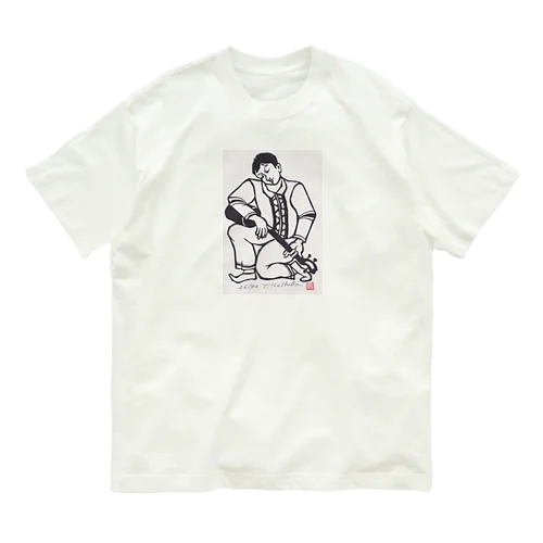 T.Koshikaシャツ（馬頭琴） オーガニックコットンTシャツ