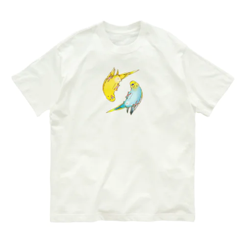 悪い顔のインコたち Organic Cotton T-Shirt