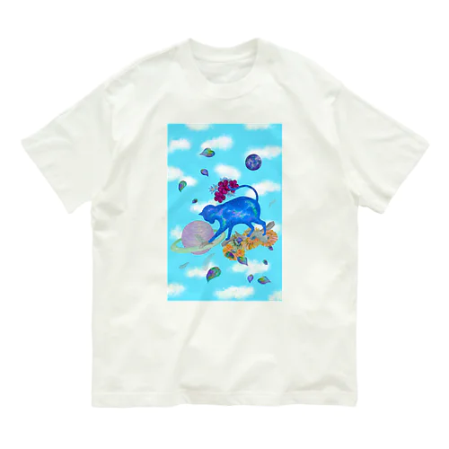 宇宙ねこ Organic Cotton T-Shirt