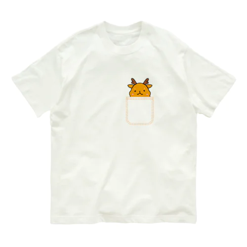 ポケットインまめしか オーガニックコットンTシャツ