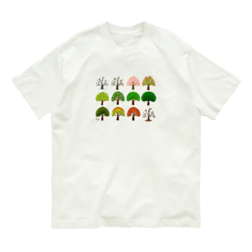 十二ヶ月の木 Organic Cotton T-Shirt