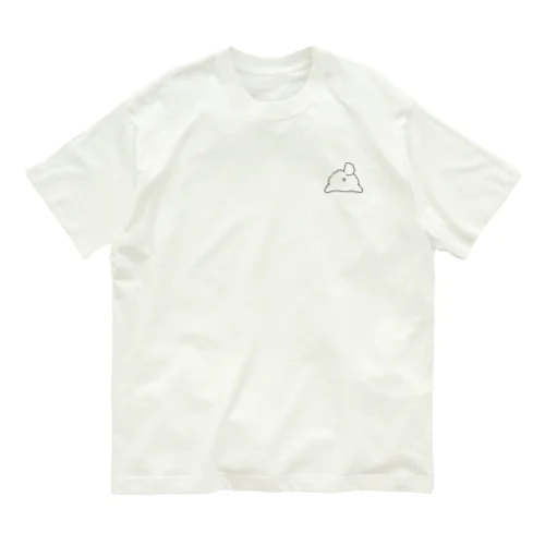 ゆるプー のおしり  クロ線 Organic Cotton T-Shirt