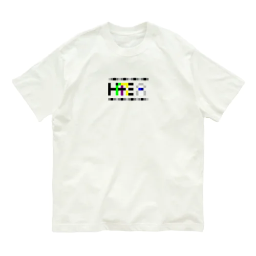 HARE（晴れ）ドットロゴ オーガニックコットンTシャツ