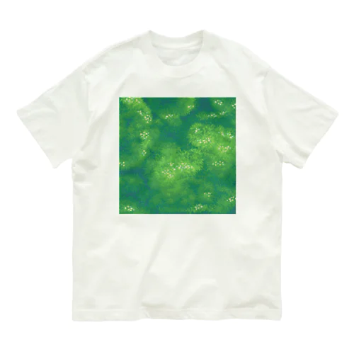 Misty green space🌿 オーガニックコットンTシャツ