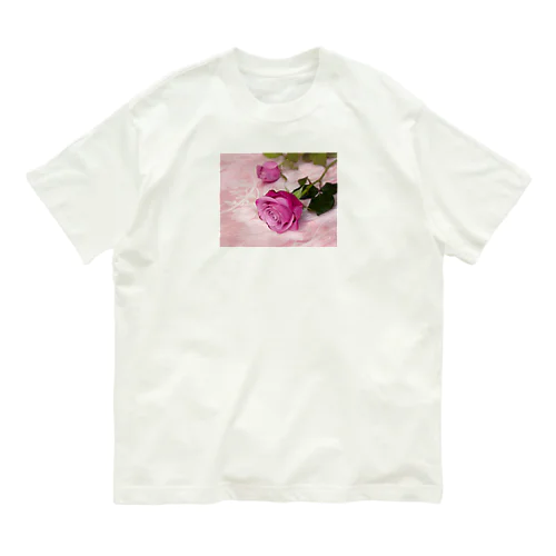 バラ13 オーガニックコットンTシャツ