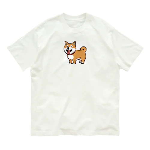 コミック柴犬 Organic Cotton T-Shirt