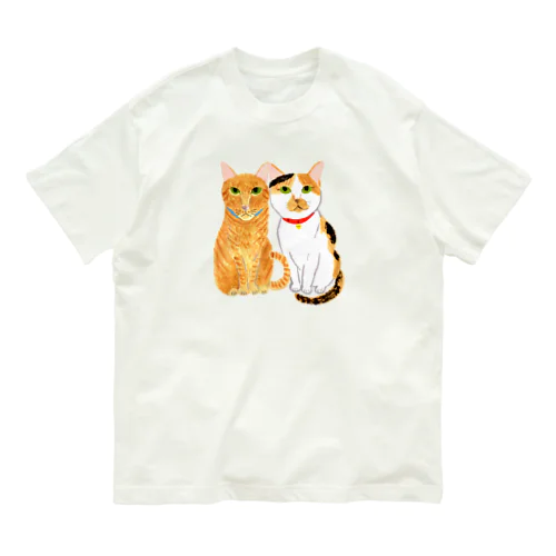 仲良し猫ちゃん2 Organic Cotton T-Shirt