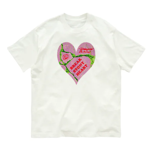 BREAK STORNY HEART オーガニックコットンTシャツ