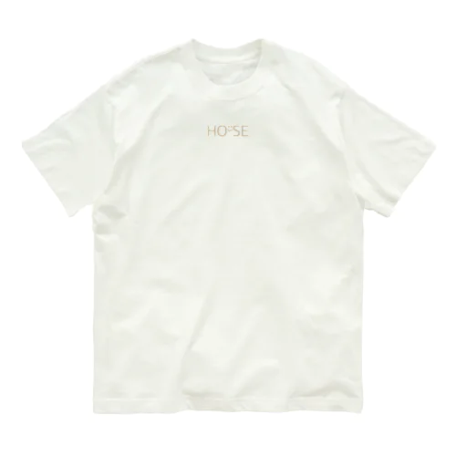 HorseHouse(白） オーガニックコットンTシャツ