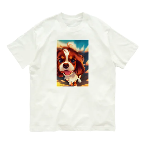 かわいいキャバリアちゃん Organic Cotton T-Shirt