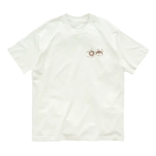 ハリネズミさんとラテハート Organic Cotton T-Shirt