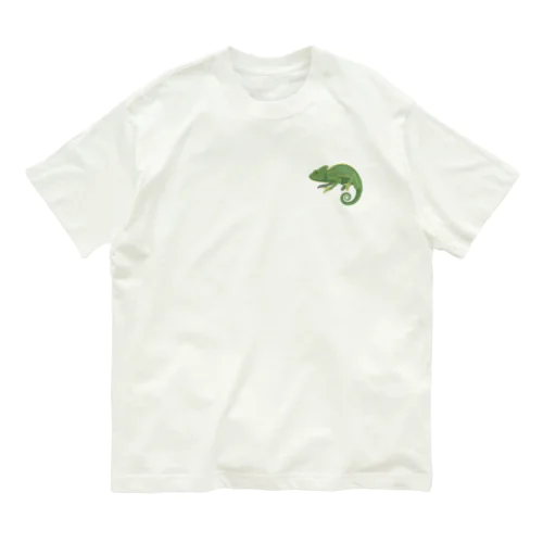 [☆両面] カメレオンだ【視力検査表パロディ】 Organic Cotton T-Shirt