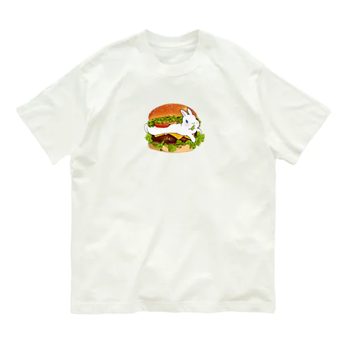 チーズラビットバーガー オーガニックコットンTシャツ