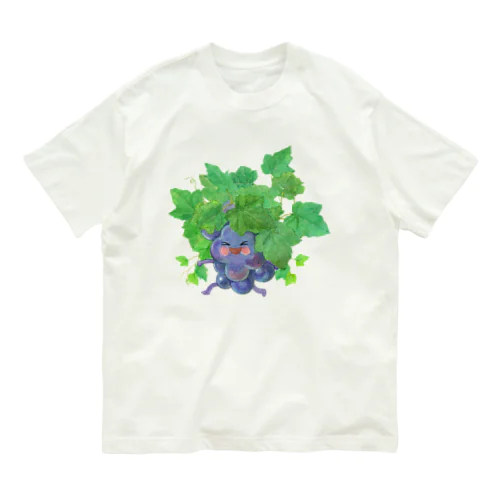 ぶどうくん＠おいしいもり Organic Cotton T-Shirt