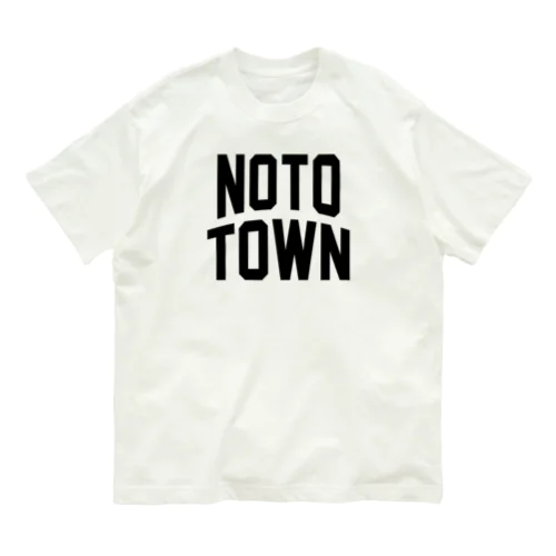 能登町 NOTO TOWN 유기농 코튼 티셔츠