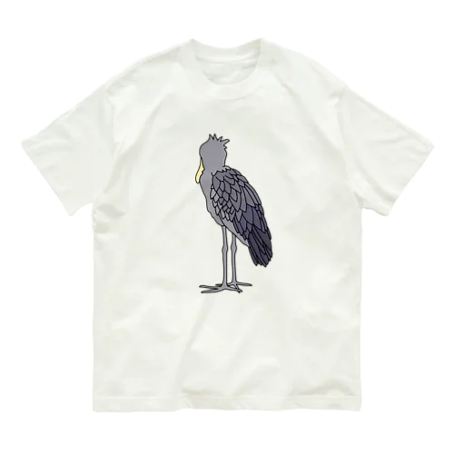 哀愁のハシビロコウ Organic Cotton T-Shirt