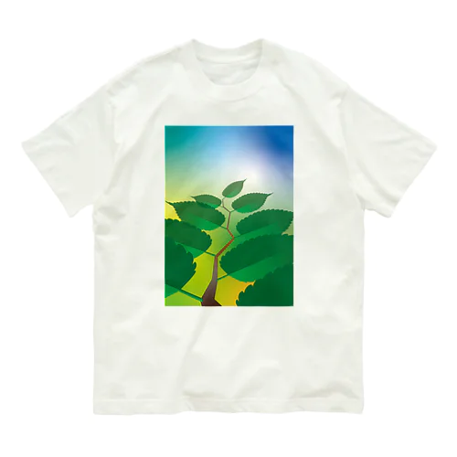 枝葉グラフィック Organic Cotton T-Shirt