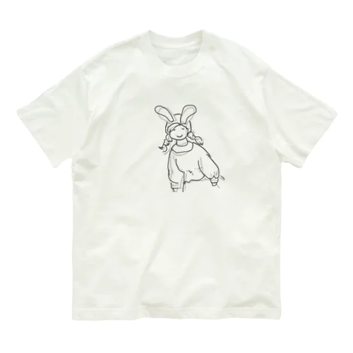 うさふぁっしょん。。 Organic Cotton T-Shirt