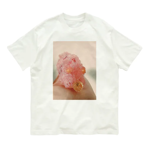 『pink worm.』 オーガニックコットンTシャツ