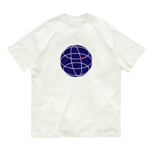 Geographic coordinate system オーガニックコットンTシャツ