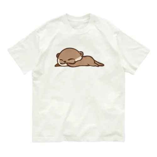 おしゃぶりカワウソ オーガニックコットンTシャツ