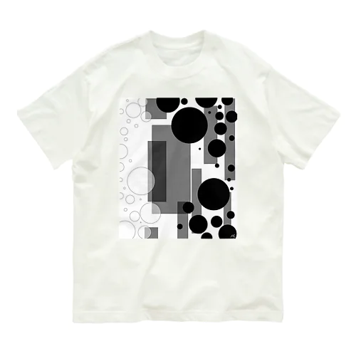 白と黒の世界 オーガニックコットンTシャツ