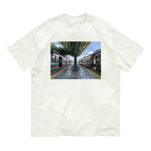 上毛電気鉄道 中央前橋駅グッズ Organic Cotton T-Shirt