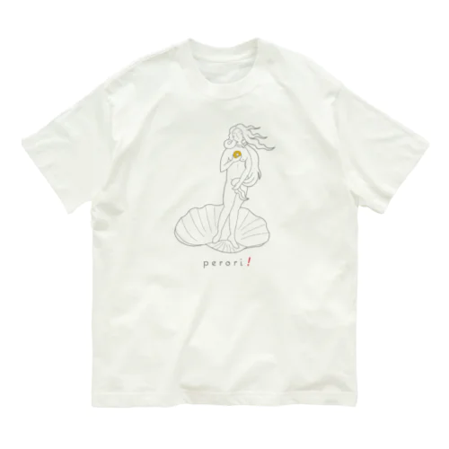 名画 × スイーツ（ヴィーナスの誕生） Organic Cotton T-Shirt