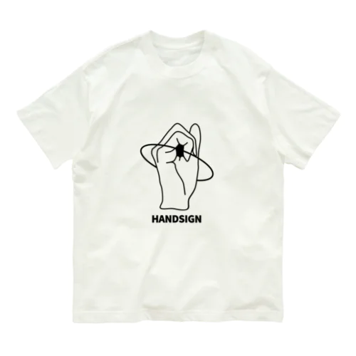 HANDSIGN オーガニックコットンTシャツ