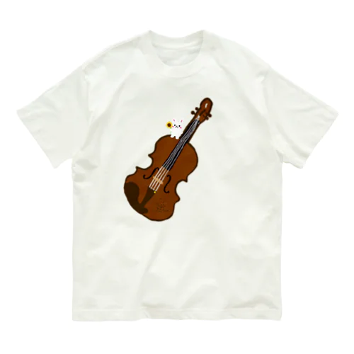 ゆりヴィオラ🎻🐰🌻グッズ オーガニックコットンTシャツ