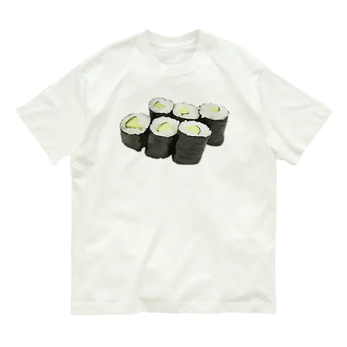 お寿司_細巻き寿司_かっぱ巻き_221024 Organic Cotton T-Shirt