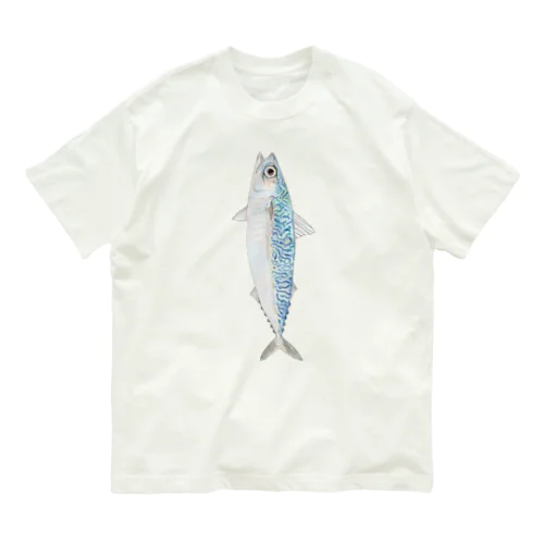 サバ（縦向きタイプ） Organic Cotton T-Shirt