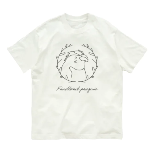 フィヨルドランドペンギン　ロゴ Organic Cotton T-Shirt