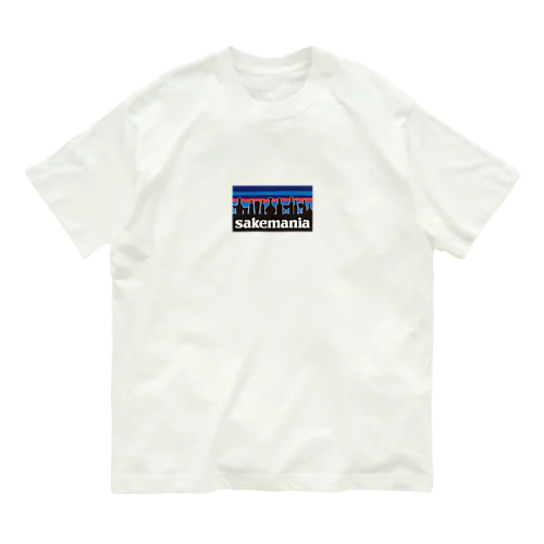 酒マニア 小さめロゴ オーガニックコットンTシャツ